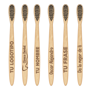 Pack cepillos de Bambú personalizables Nombre/Logo