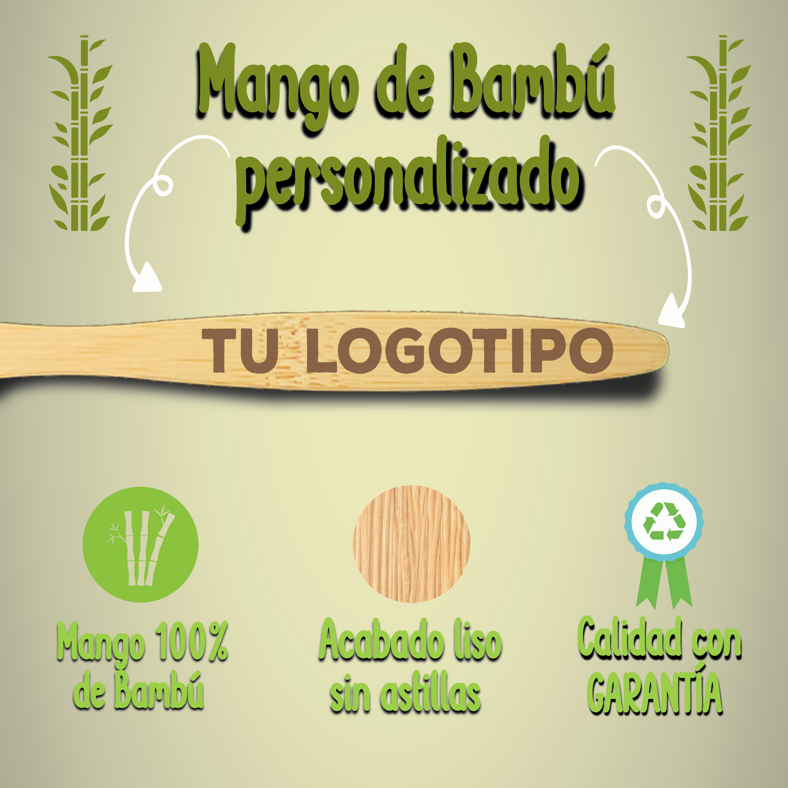 Pack Cepillos de Dientes de Ecológicos/Bambú personalizado Empresa - Imagen 3